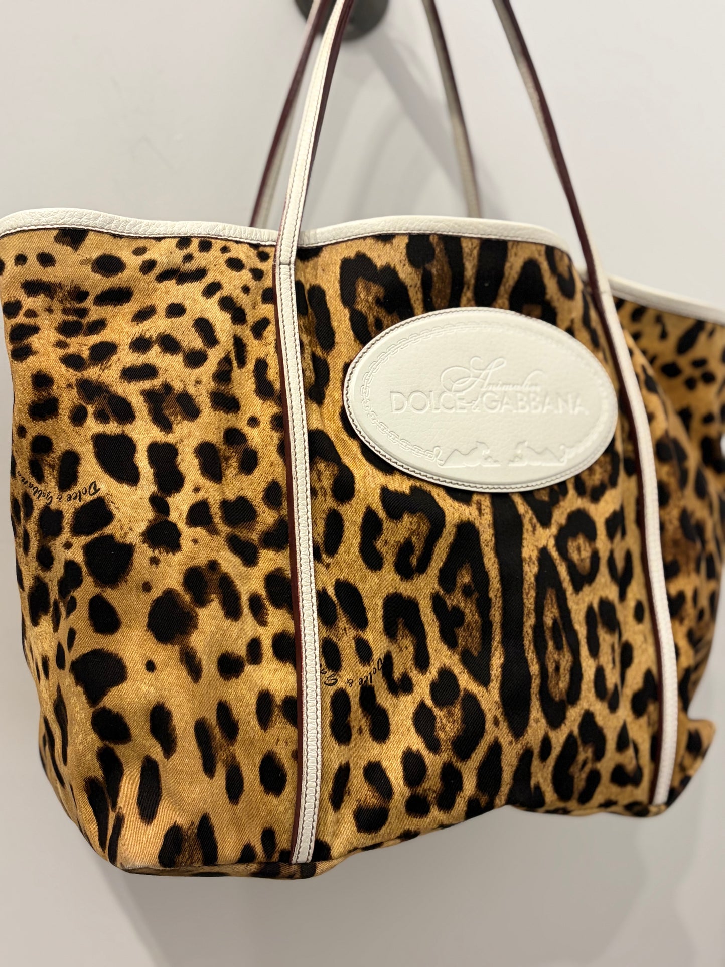 Dolce & Gabbana Animalier Leopard Print Bag Tote