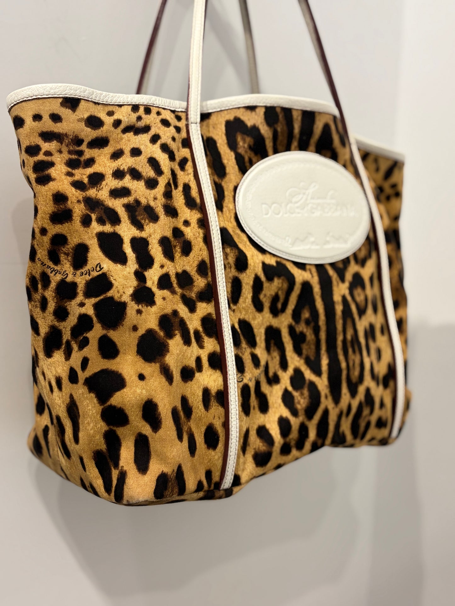 Dolce & Gabbana Animalier Leopard Print Bag Tote
