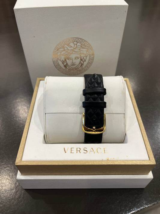 Versace Medusa Black &amp; Gold Quartz Watch
