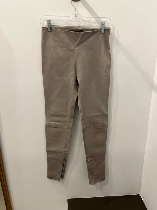 Balenciaga gray leather pants 38