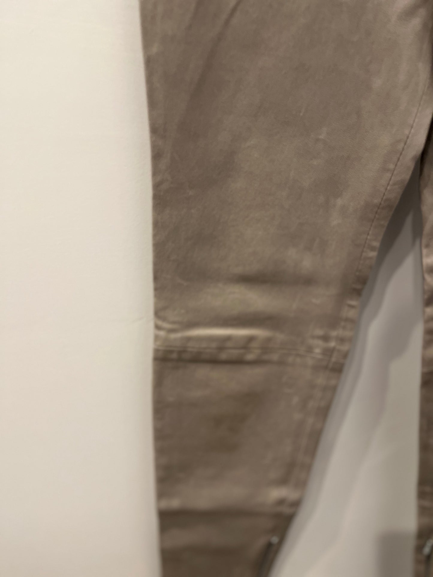 Balenciaga gray leather pants 38