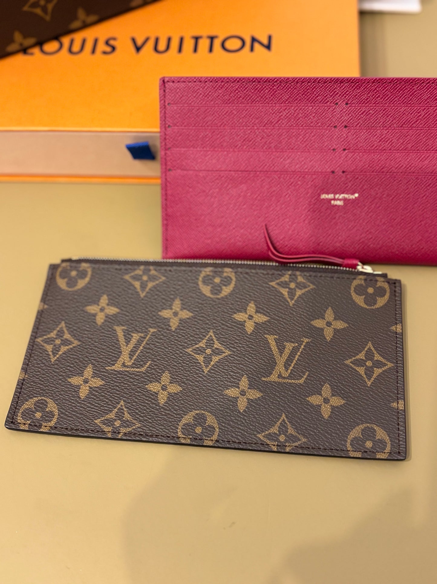 Louis Vuitton Pochette Félicie Monogram Canvas Crossbody Bag – Fuchsia Interior | Full Set