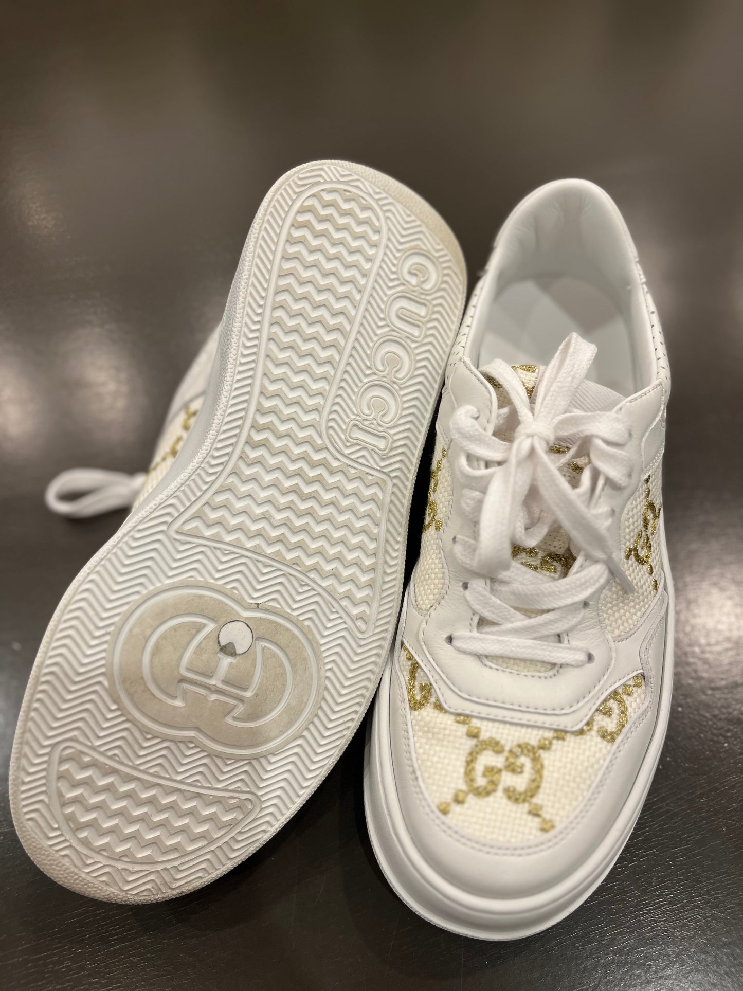 Gucci Canvas platform sneakers 38.5