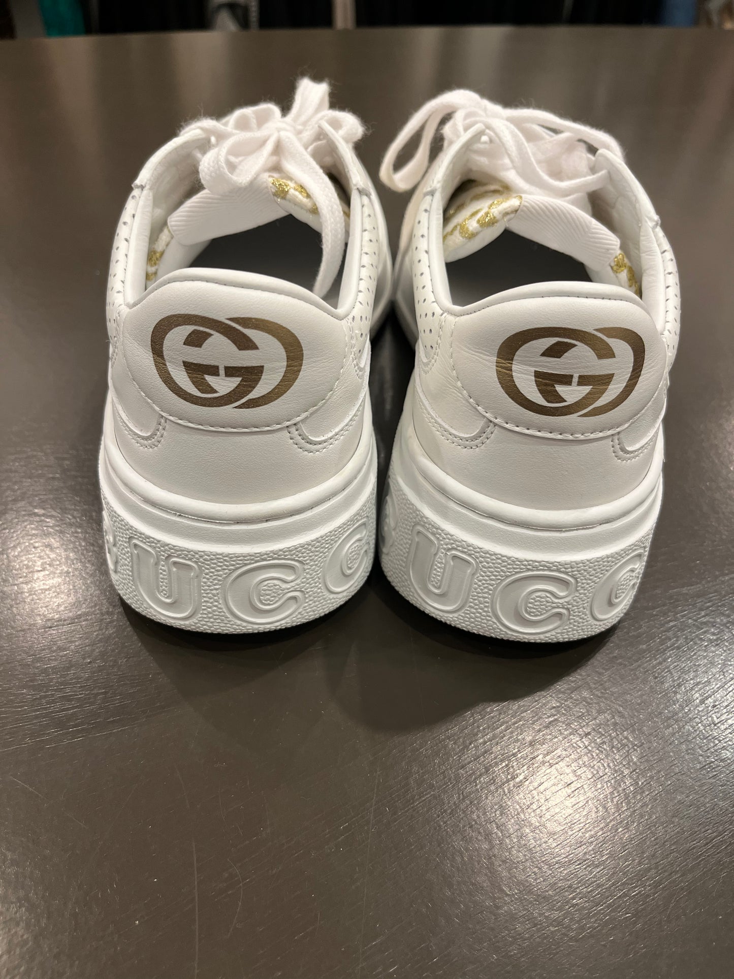 Gucci Canvas platform sneakers 38.5