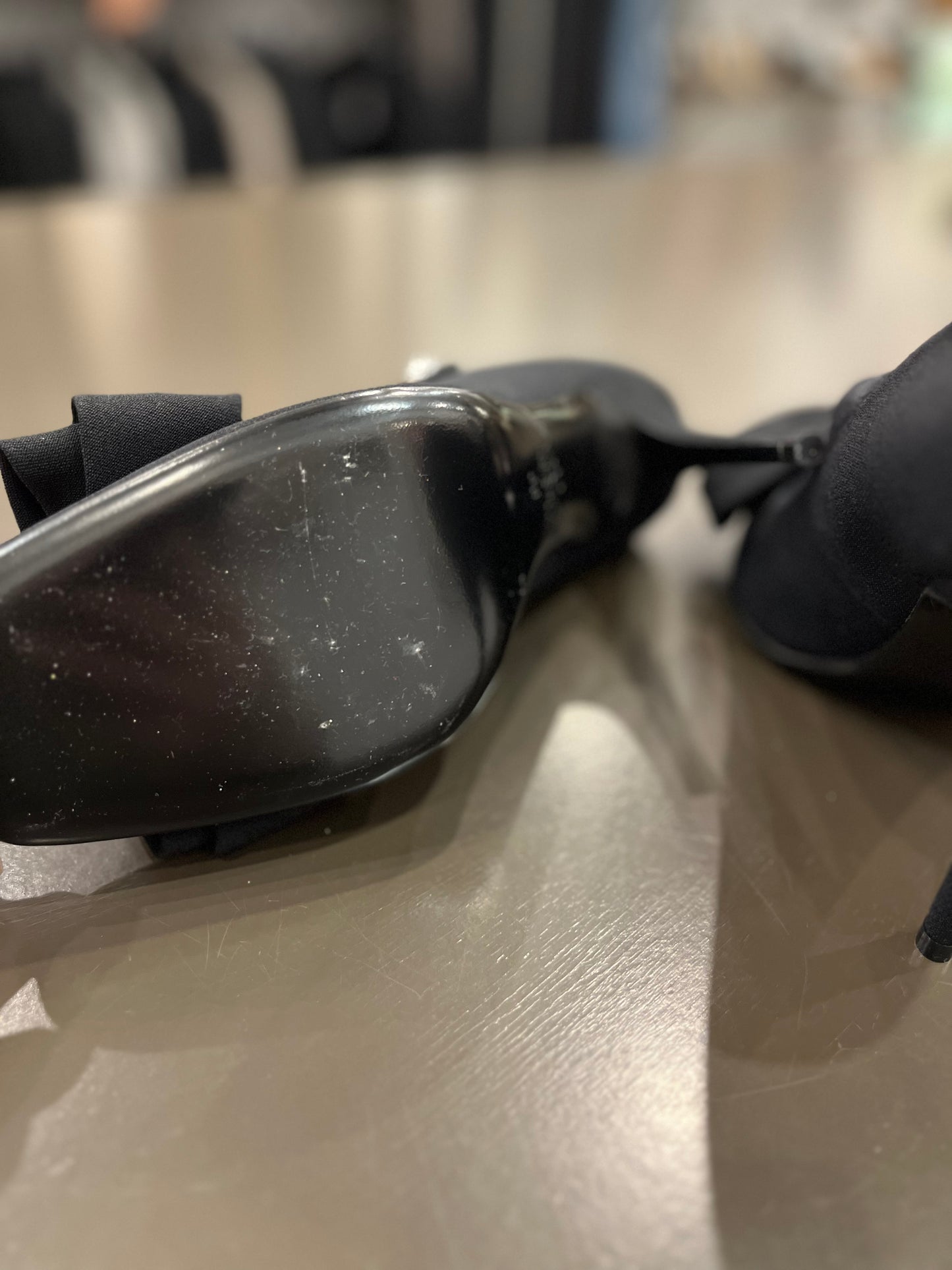 Valentino Garavani black bow mary jane pumps 38