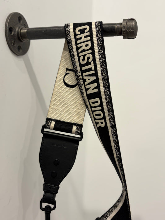 Christian Dior Paris Embroidered Adjustable Bag Strap
