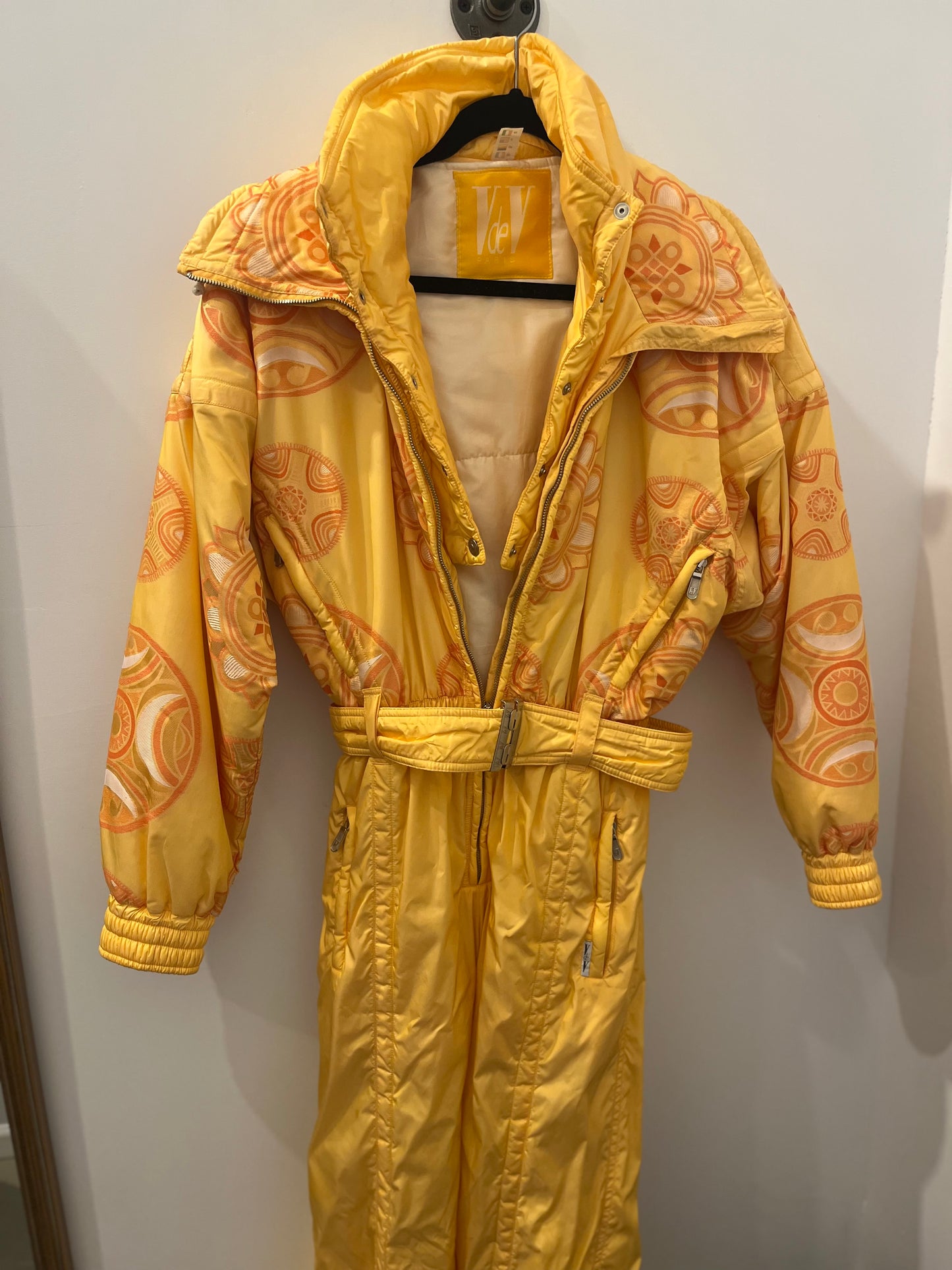 V de V Paris one piece ski suit medallion print 6