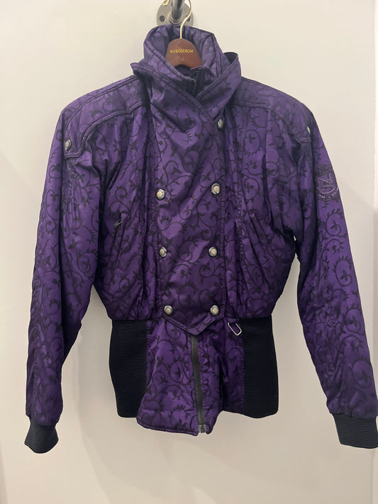 Nils Quilted ski jacket purple 10 (REAL FEEL is a size 6)