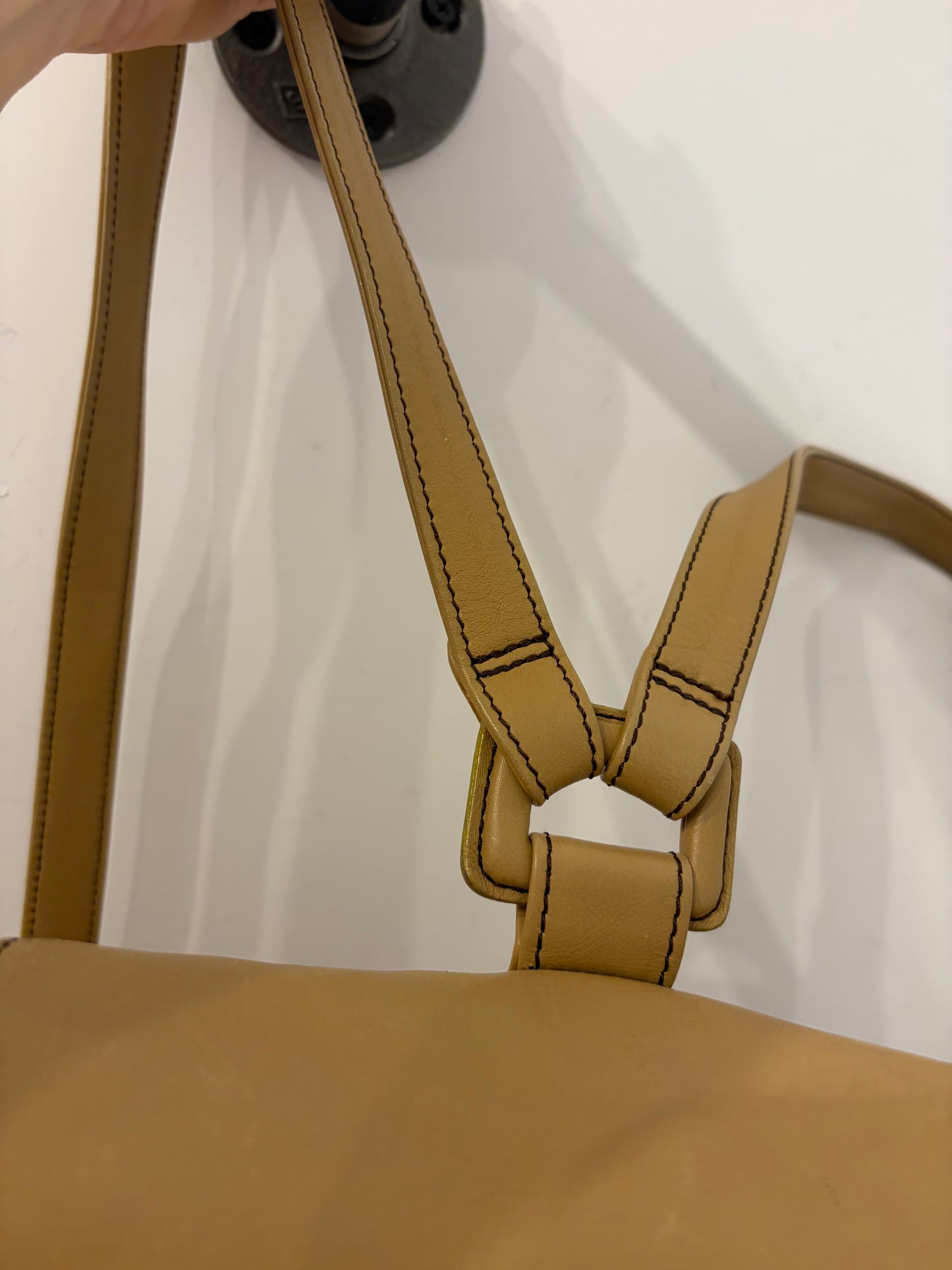 Chanel Vintage Beige Lambskin CC Backpack