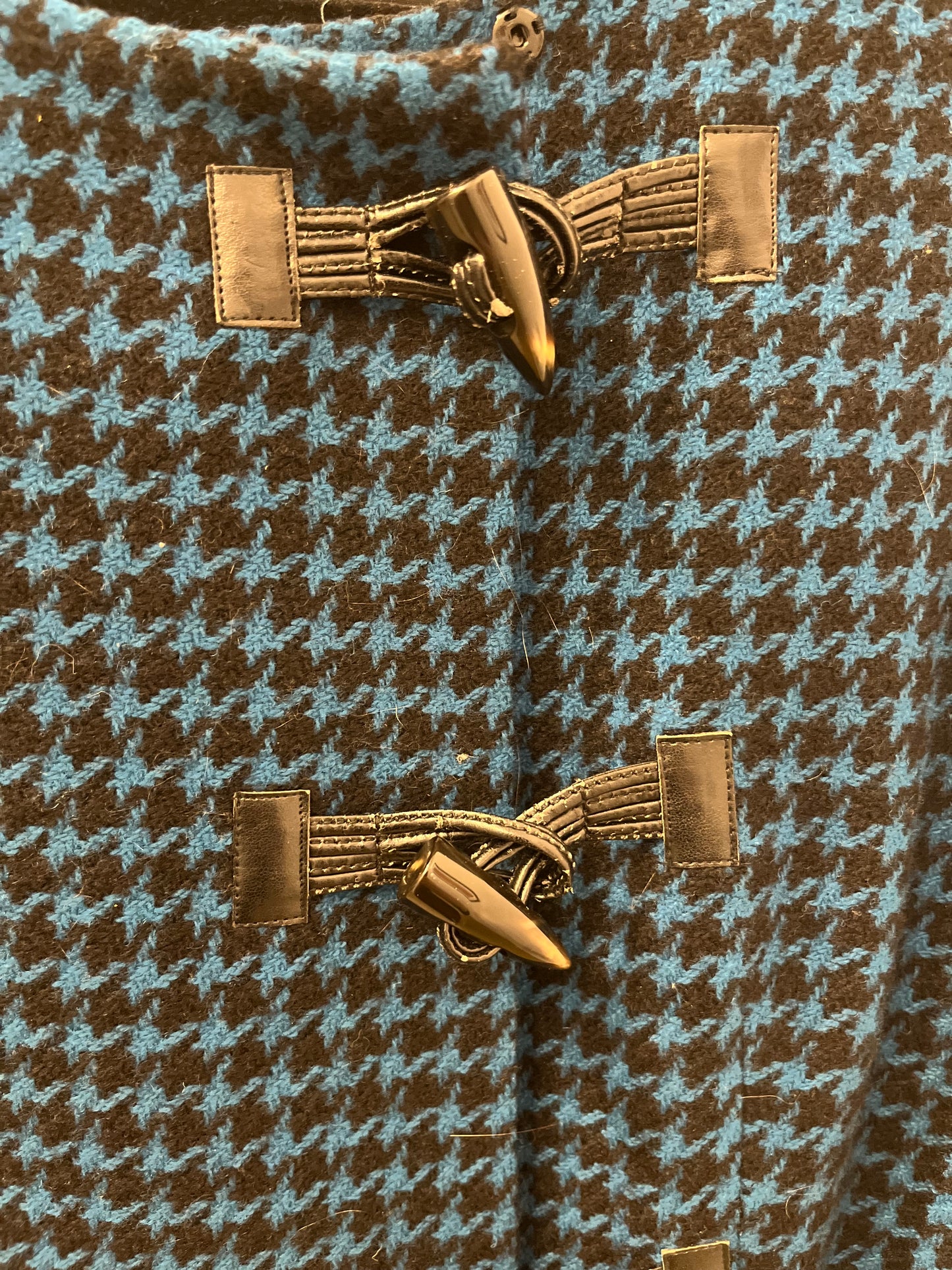 Missoni Sleeveless Wool Dress Color-block Houndstooth with Toggle Detail 4