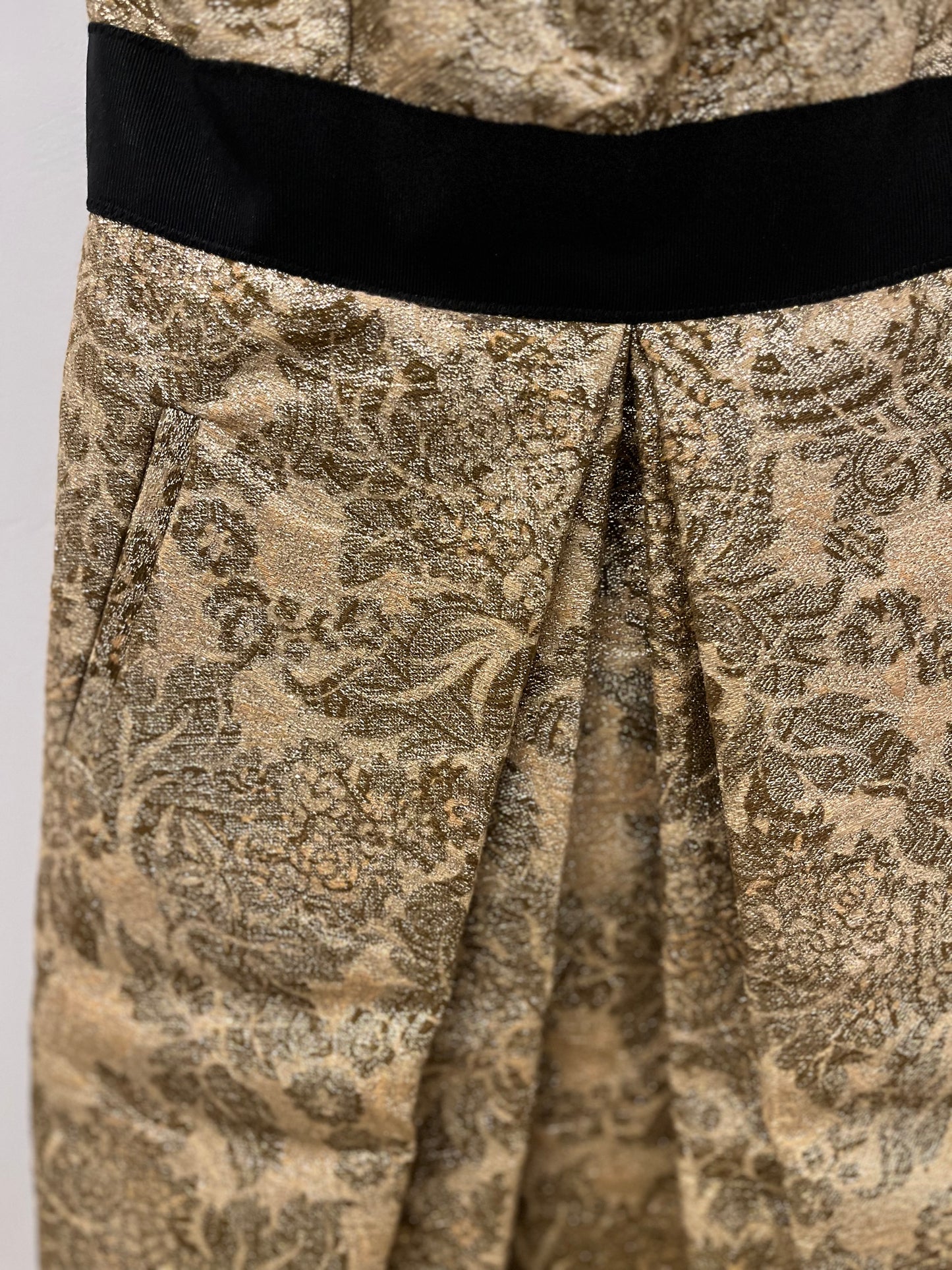 Dolce & Gabbana Metallic Brocade Corset Dress 2