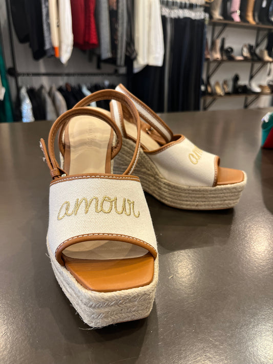 Cinq à Sept espadrille wedge sandals 37.5
