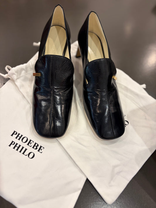 Phoebe Philo Black Club Loafer - 40