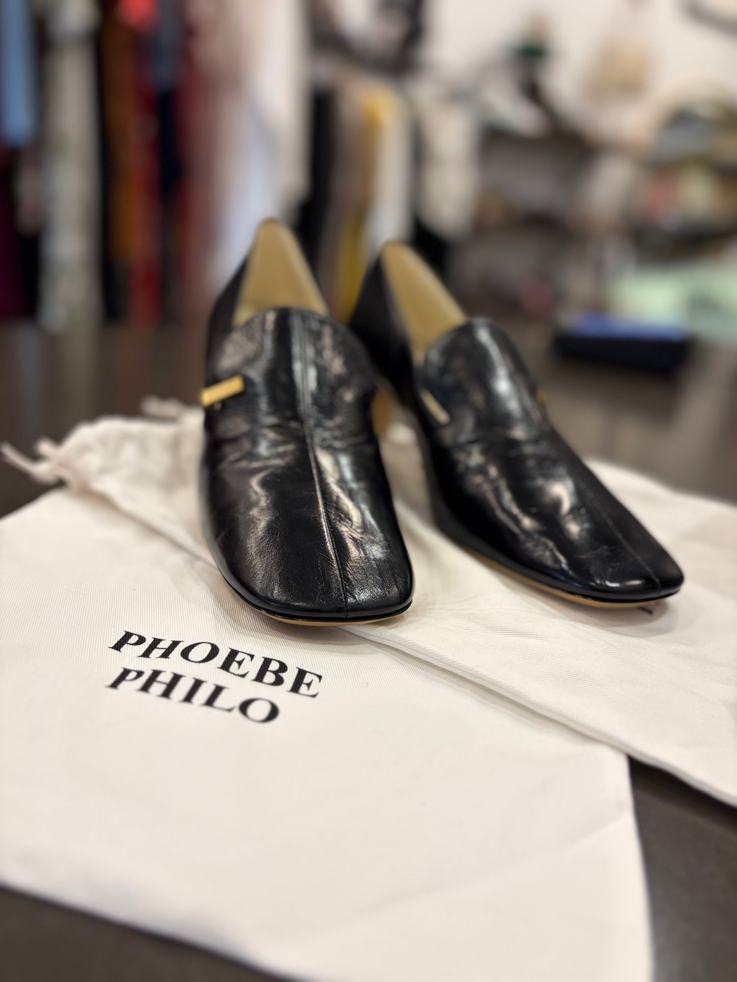 Phoebe Philo Black Club Loafer - 40