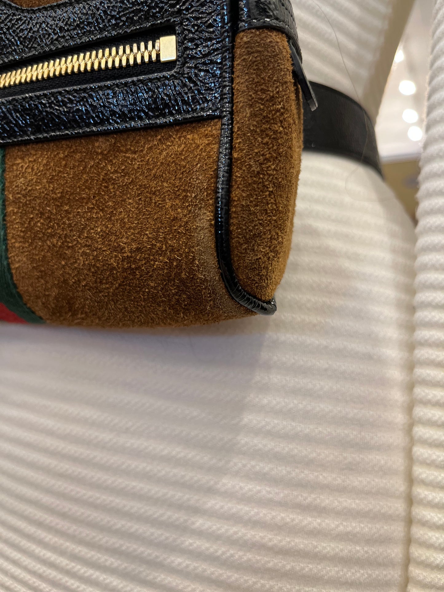 Gucci GG Marmont suede Ophidia belt bag