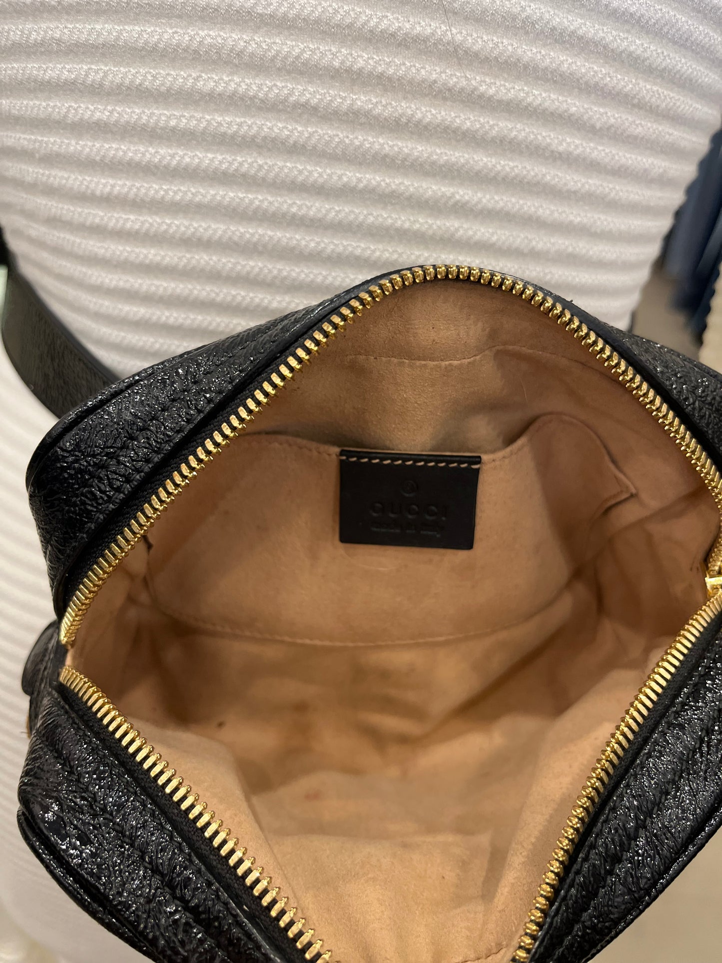 Gucci GG Marmont suede Ophidia belt bag