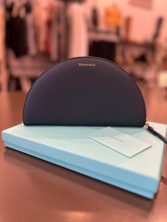 Tiffany & Co. Leather Zip Clutch
