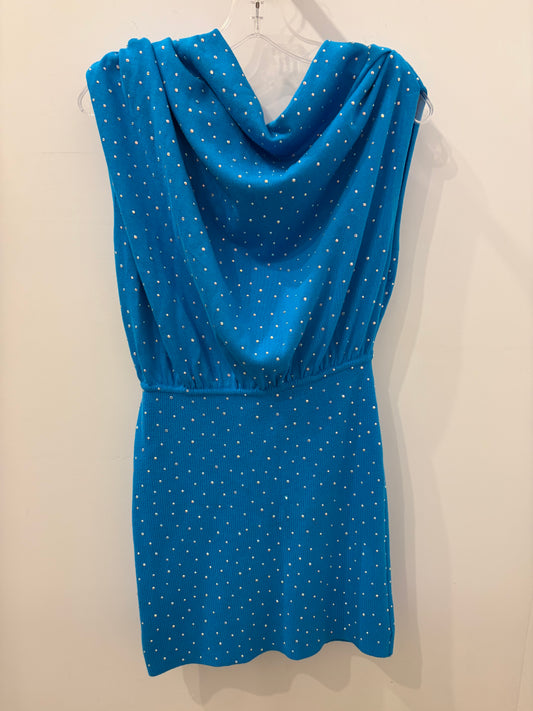 The Sei Crystal Embellished Off Shoulder Knit Mini Dress - Small