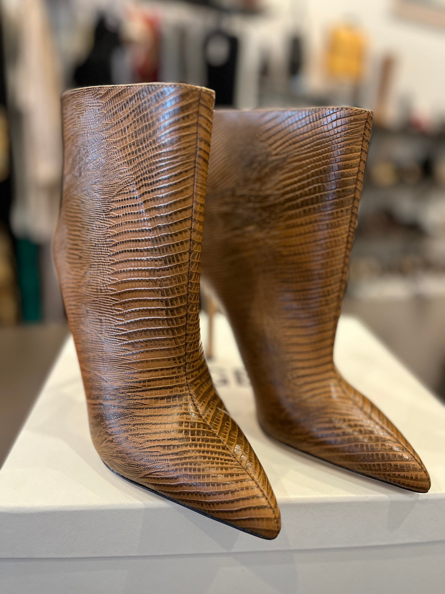 L'Agence Mariette Leather bootie 8.5