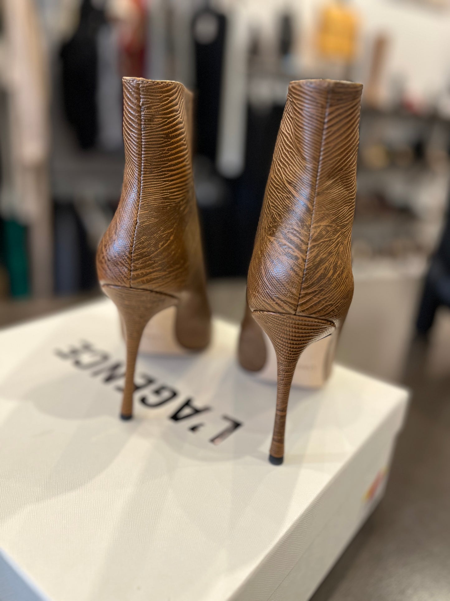 L'Agence Mariette Leather bootie 8.5