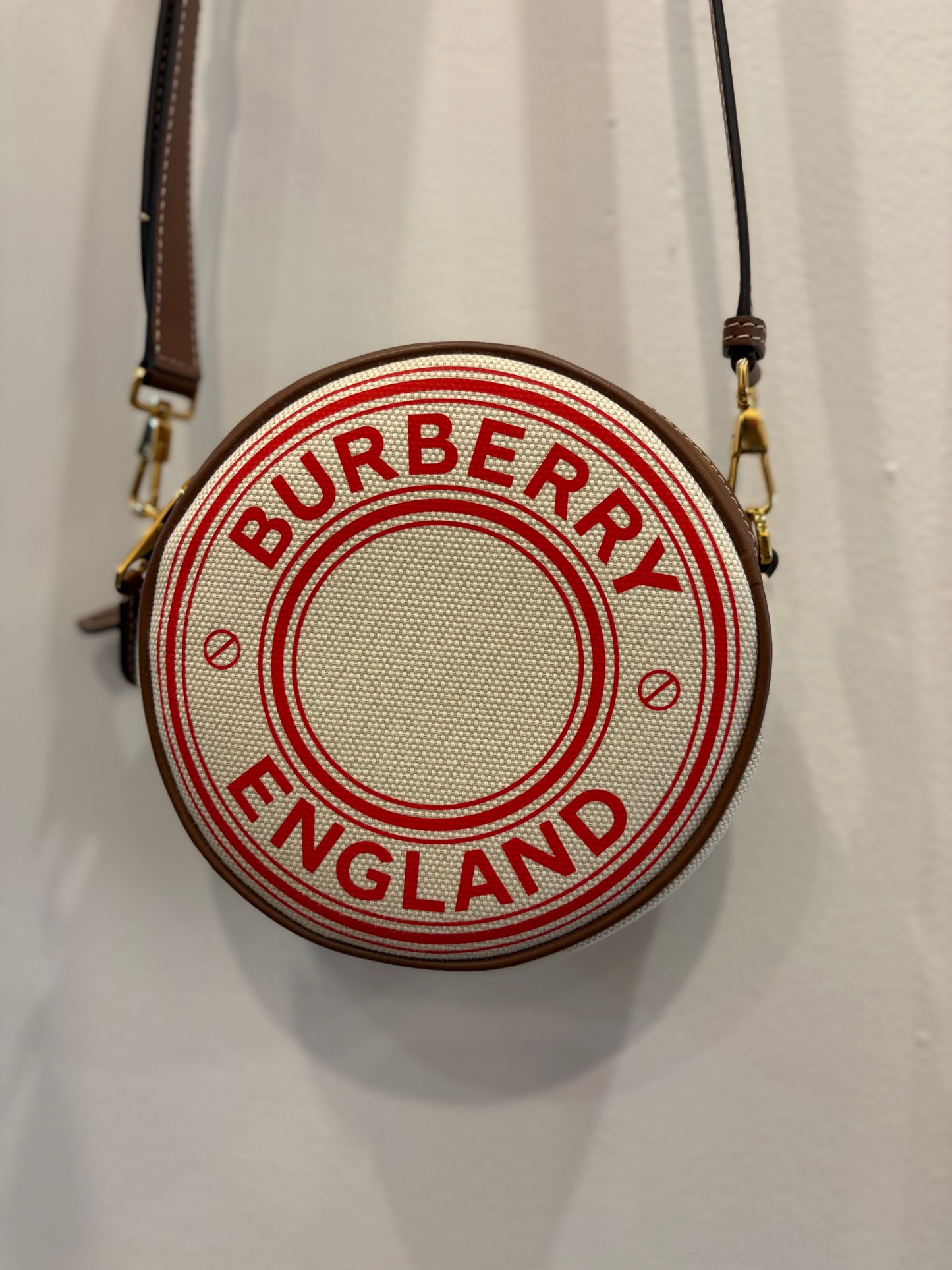 Burberry Louise Round Logo Crossbody Bag