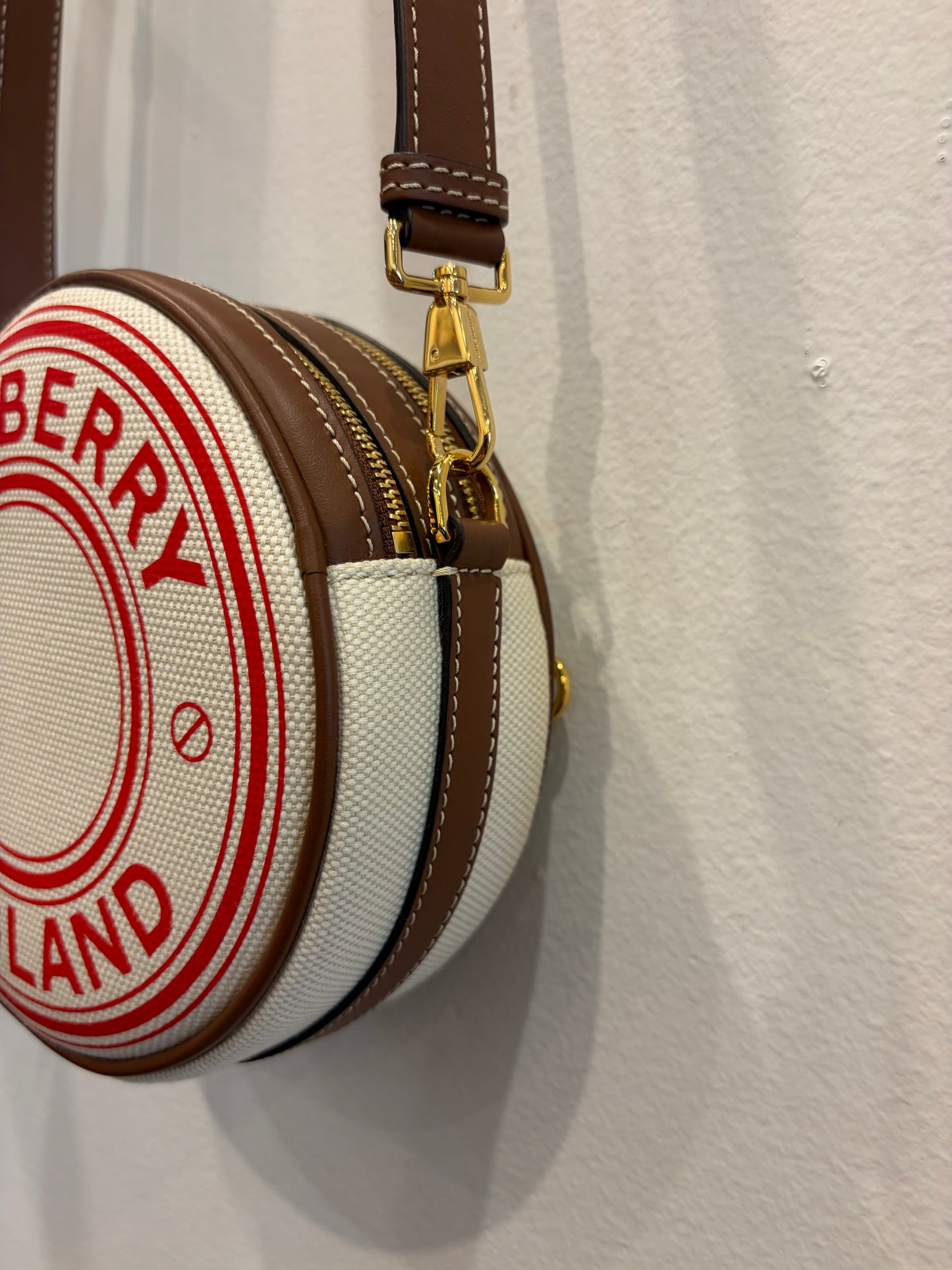 Burberry Louise Round Logo Crossbody Bag