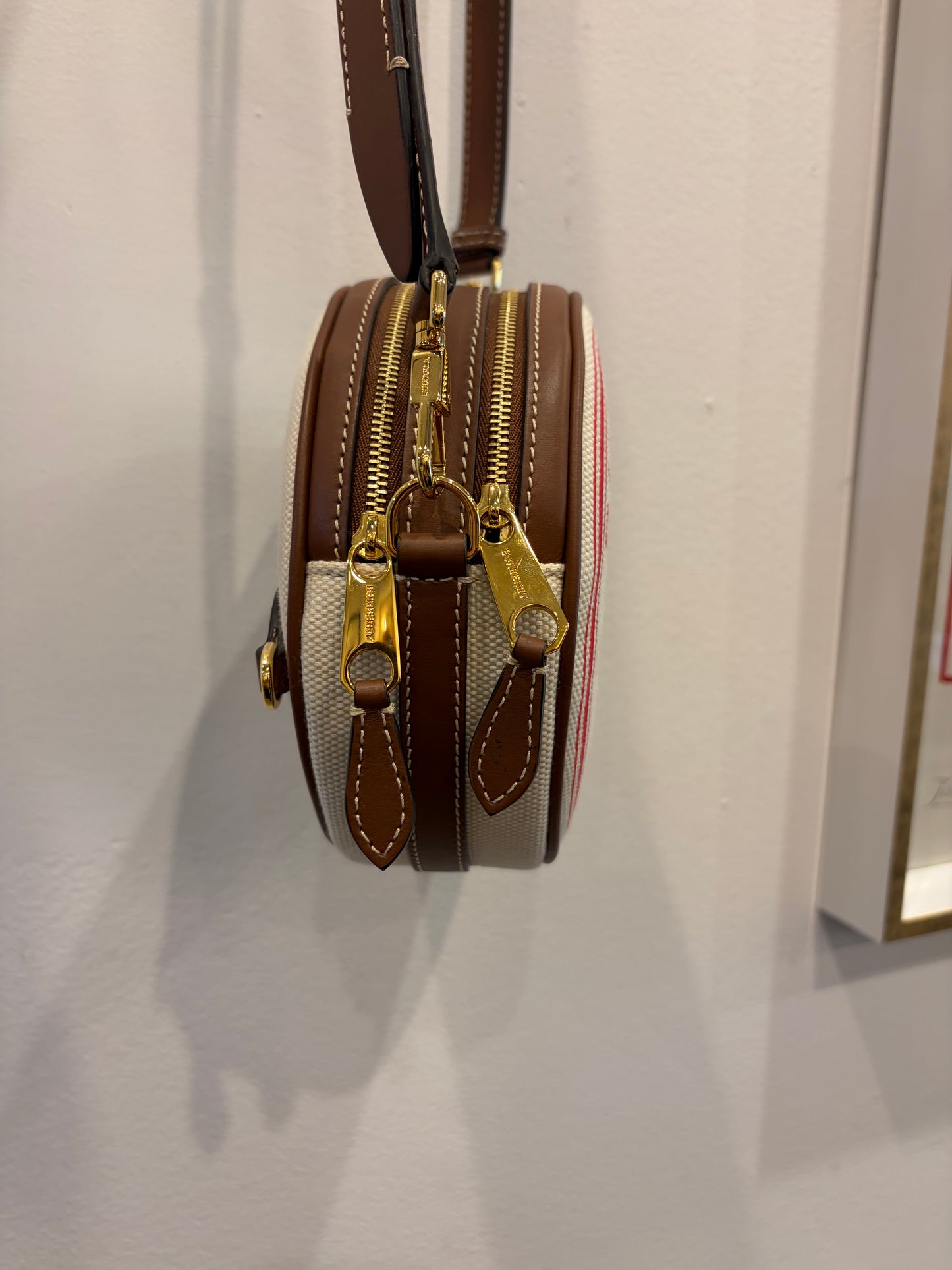 Burberry Louise Round Logo Crossbody Bag