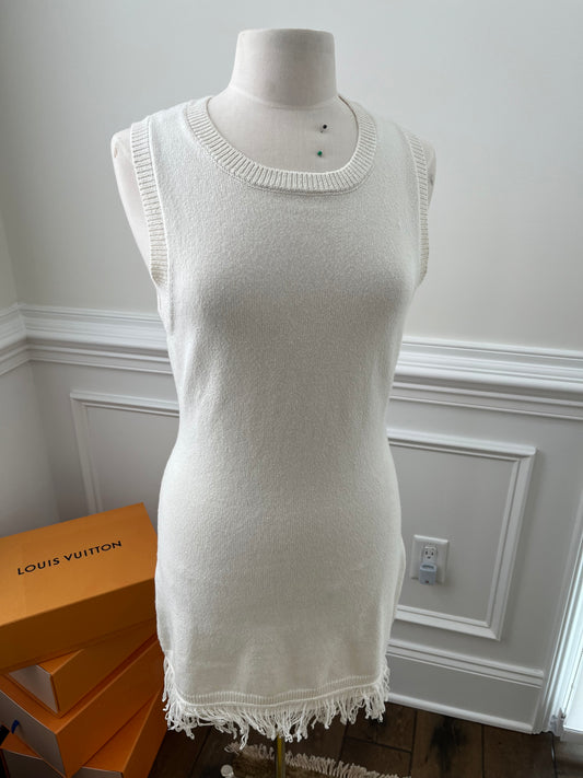 Matthew Bruch Ivory Knit Mini Dress Size M