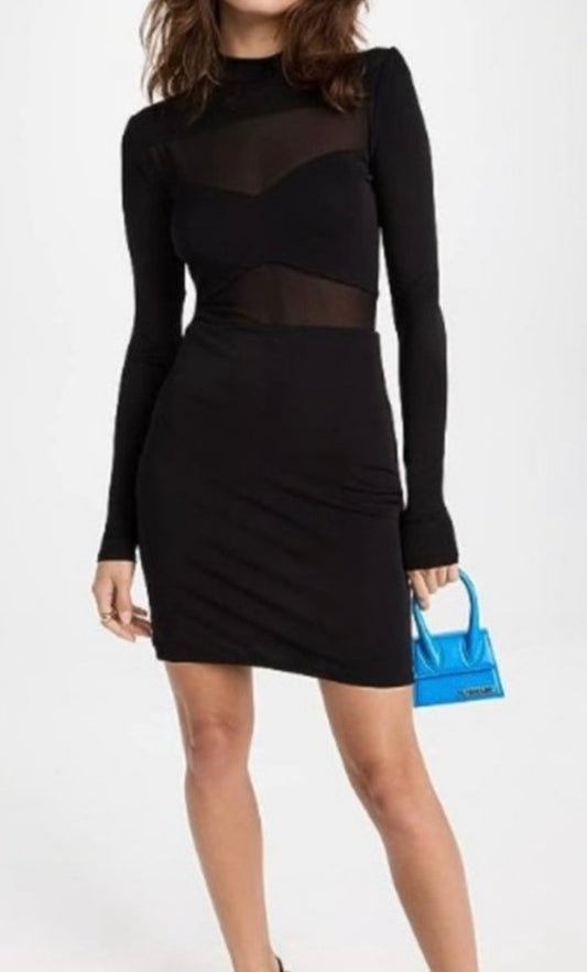 STAUD Black Mini Dress Size L